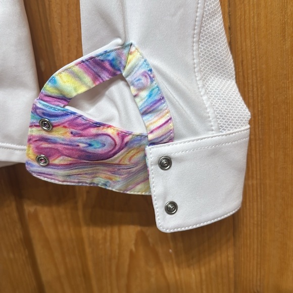 Equestrian girls long-sleeved show shirt - Picture 3 of 6